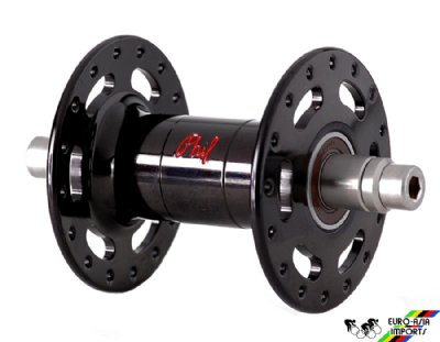 Phil Wood SLR High Flange Black Front Track Hub