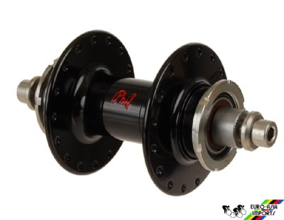 Phil Wood Fixed/Fixed High Flange Black Track Hub REAR